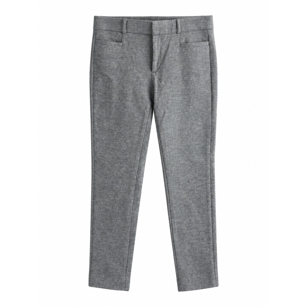 Banana Republic Women's Size 2 Gray Heathered Straight Leg Dress Pants Trousers